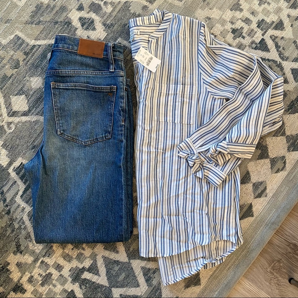 NWT J.Crew Classic Stripe Shirt